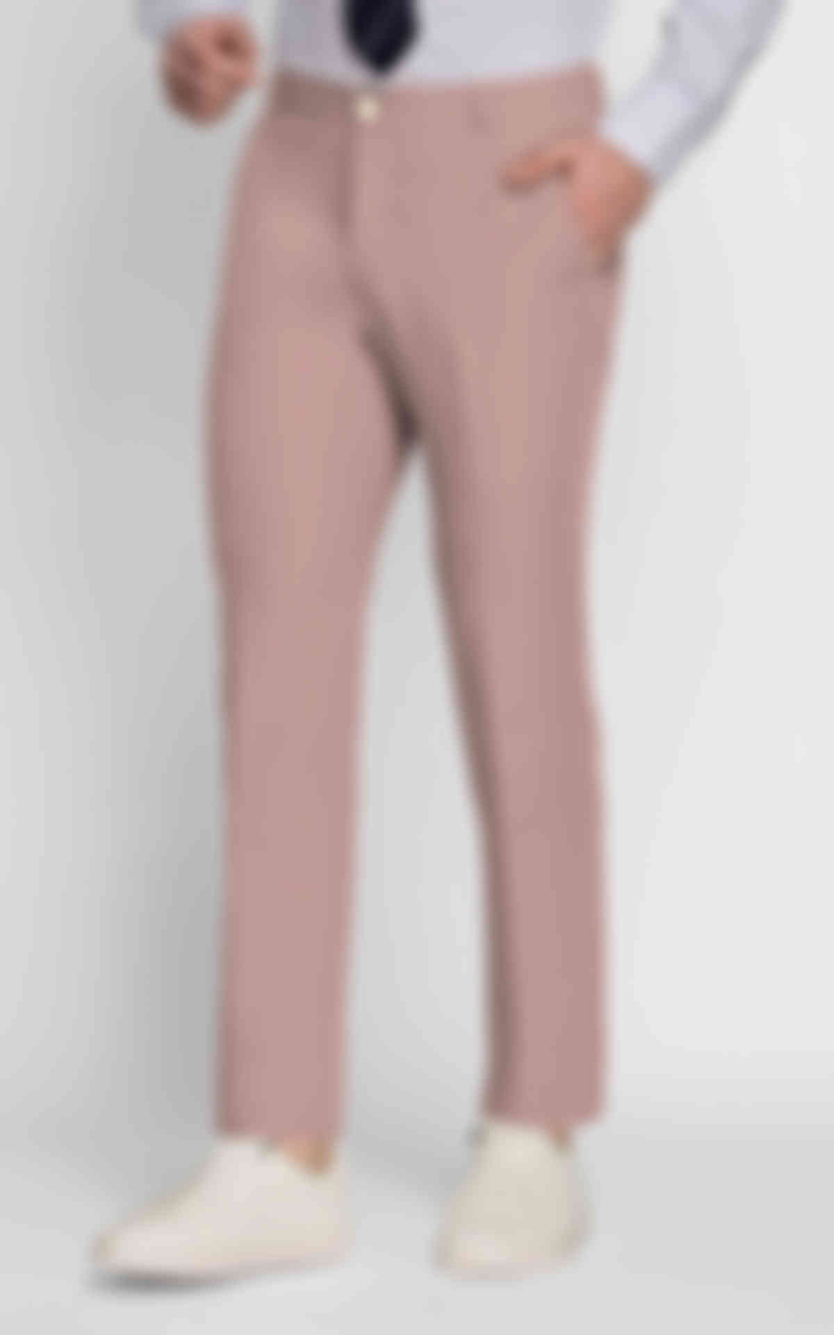 Blush Pink Cotton Pants