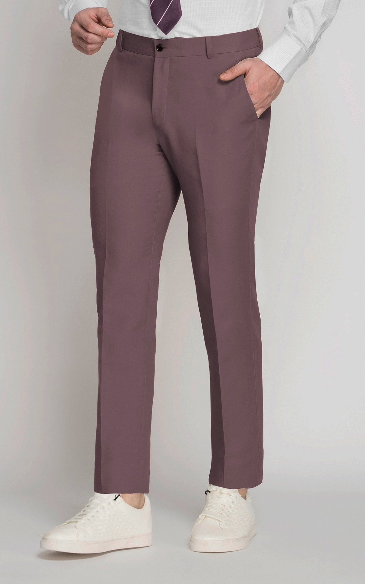 Periwinkle Purple Cotton Pants