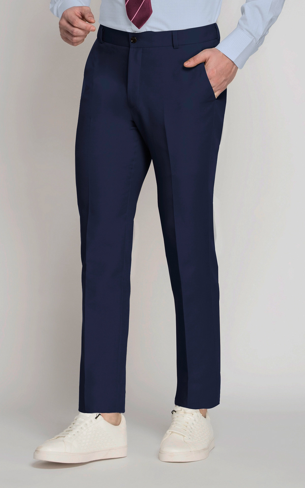 Island Blue Cotton Pants