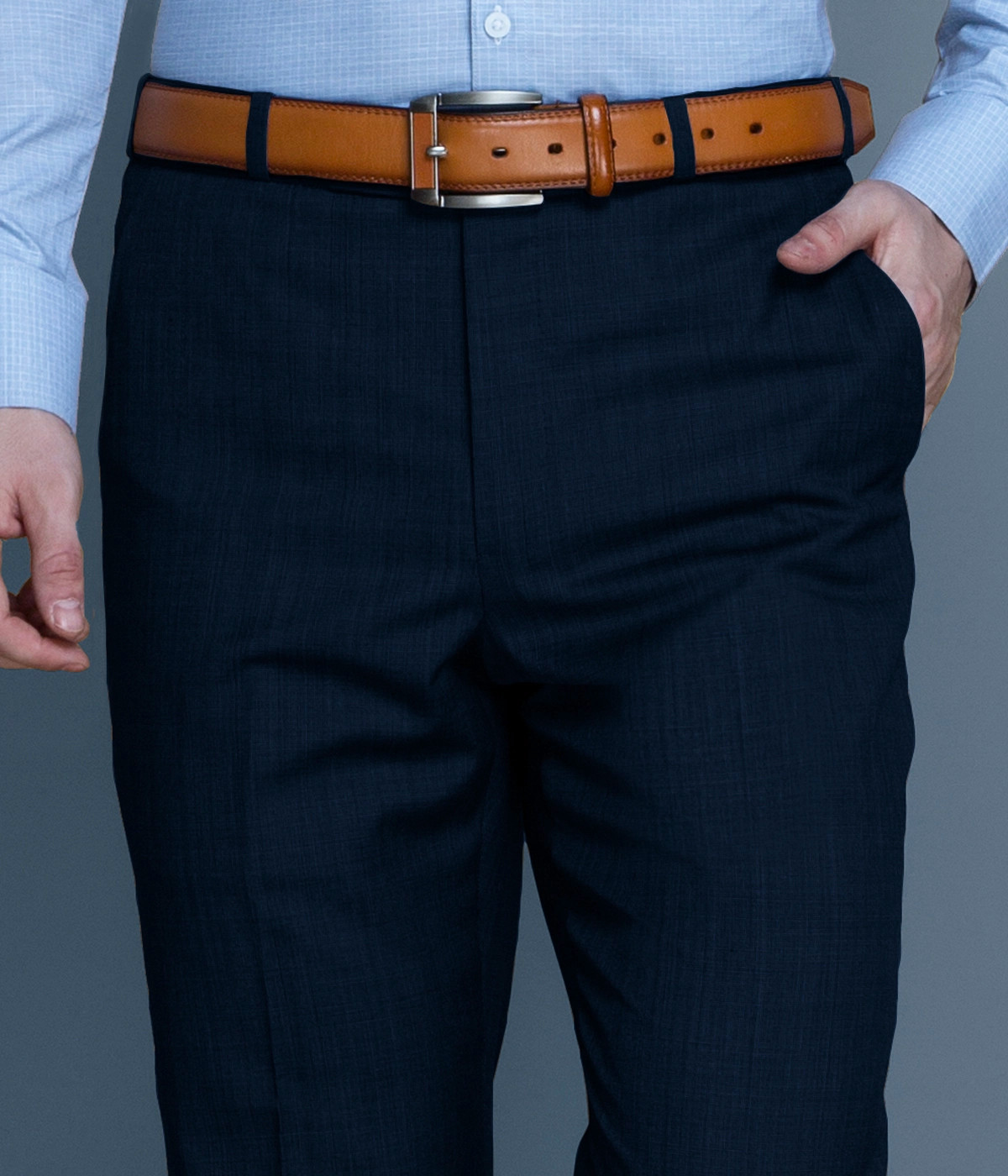 Lazio Houston Blue Nailhead Pants-1