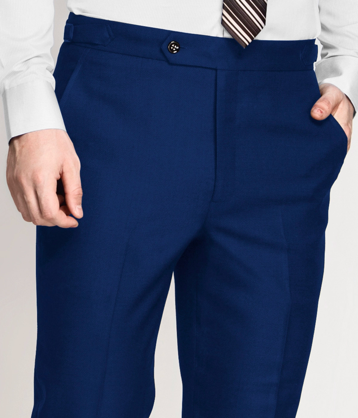 Royal Blue Vegan Pants-1