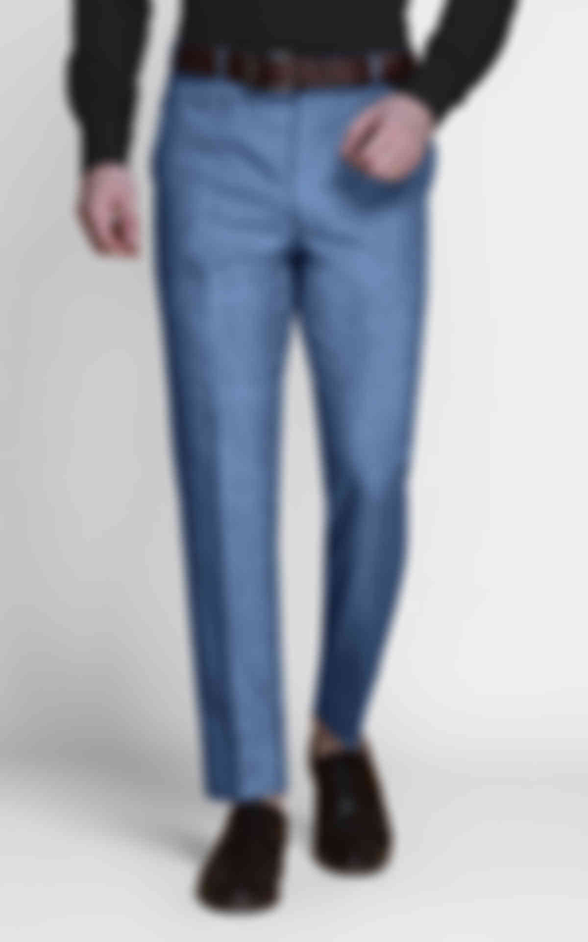 Newport Blue Linen Pants