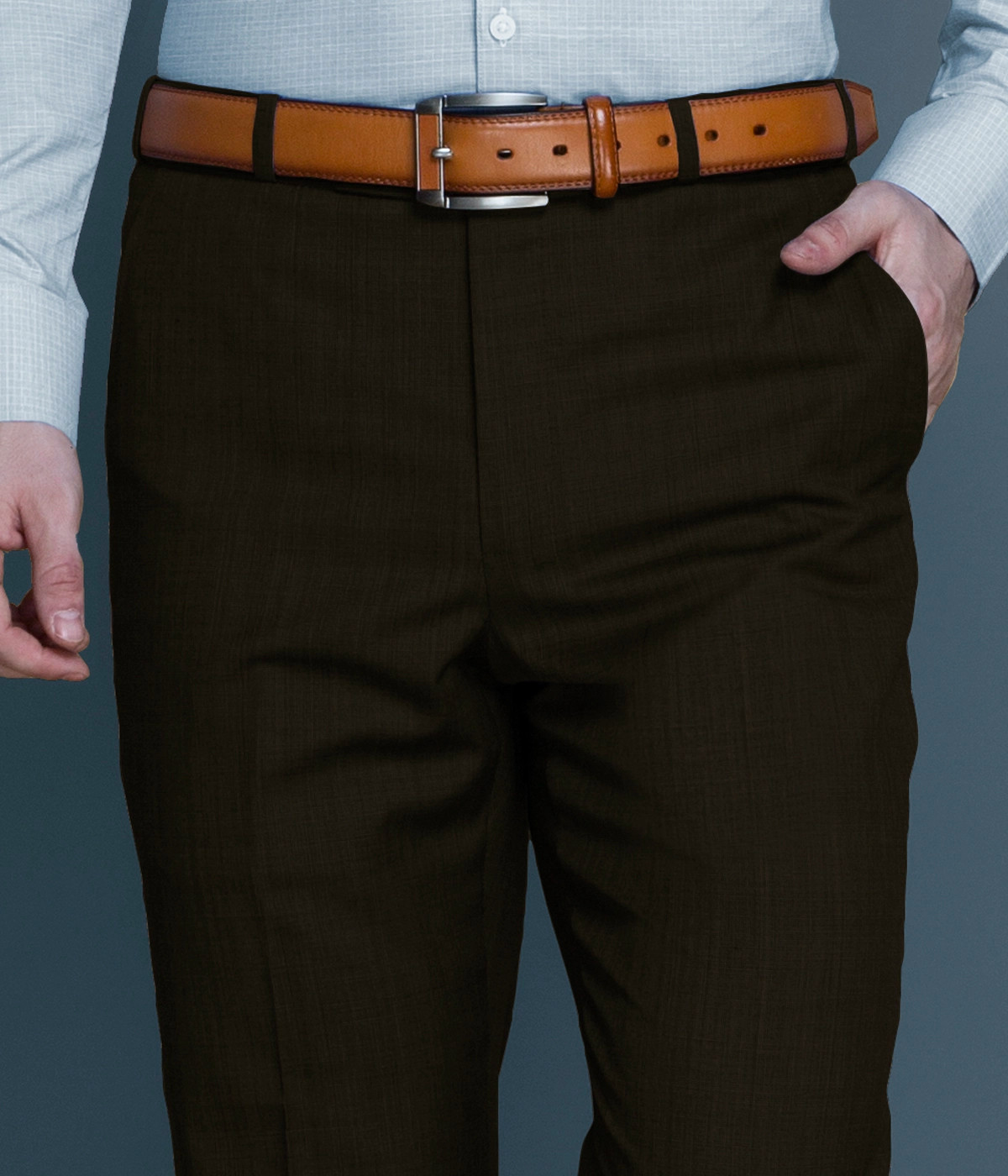 Wisconsin Brown Nailhead Pants - A.i. Perfect Fits