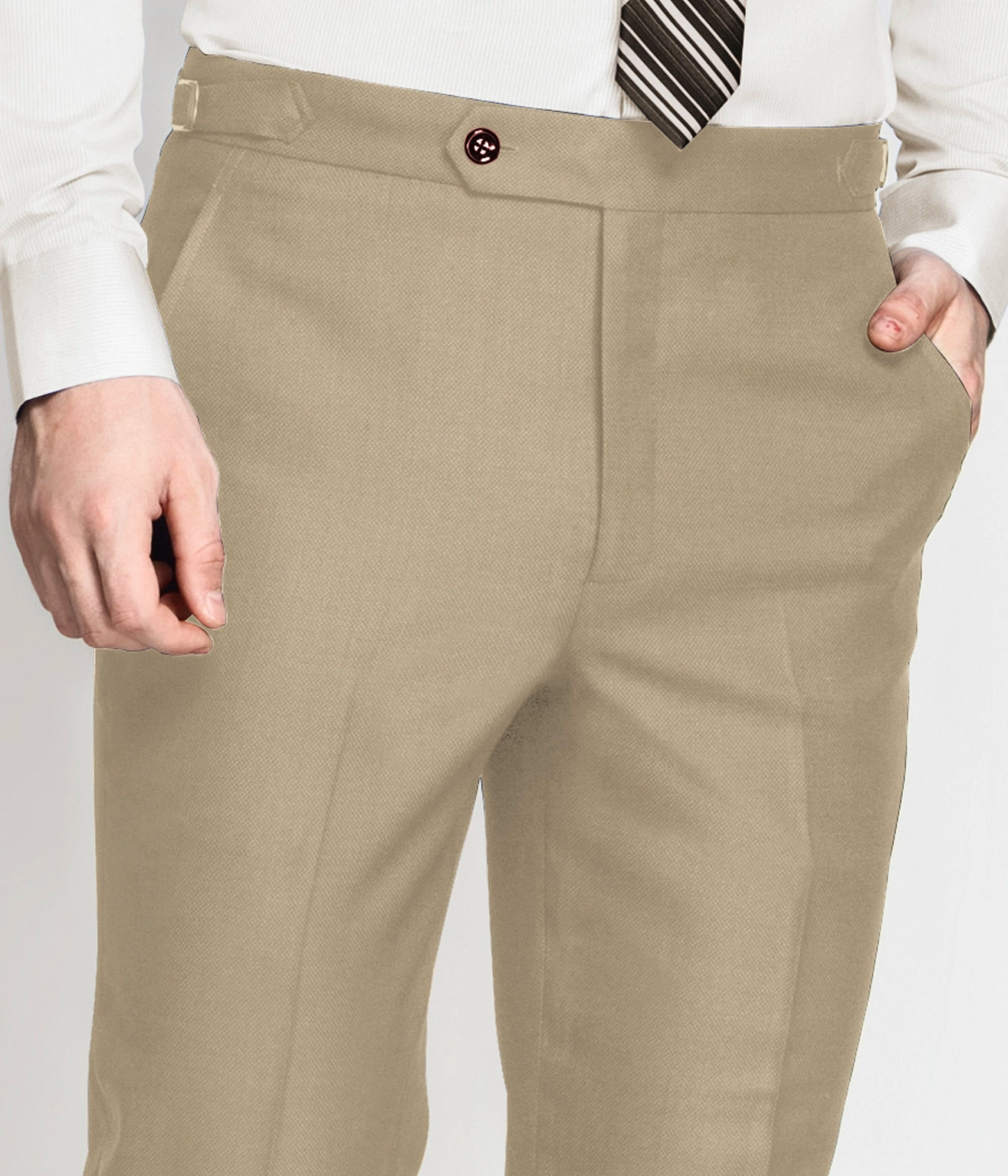 Camel Wool Custom Pants - A.i. Perfect Fits