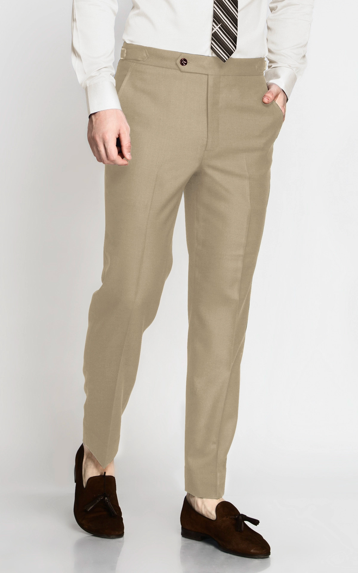 Buy Mast & Harbour Men Camel Brown Regular Fit Trousers - Trousers for Men  15411140 | Myntra