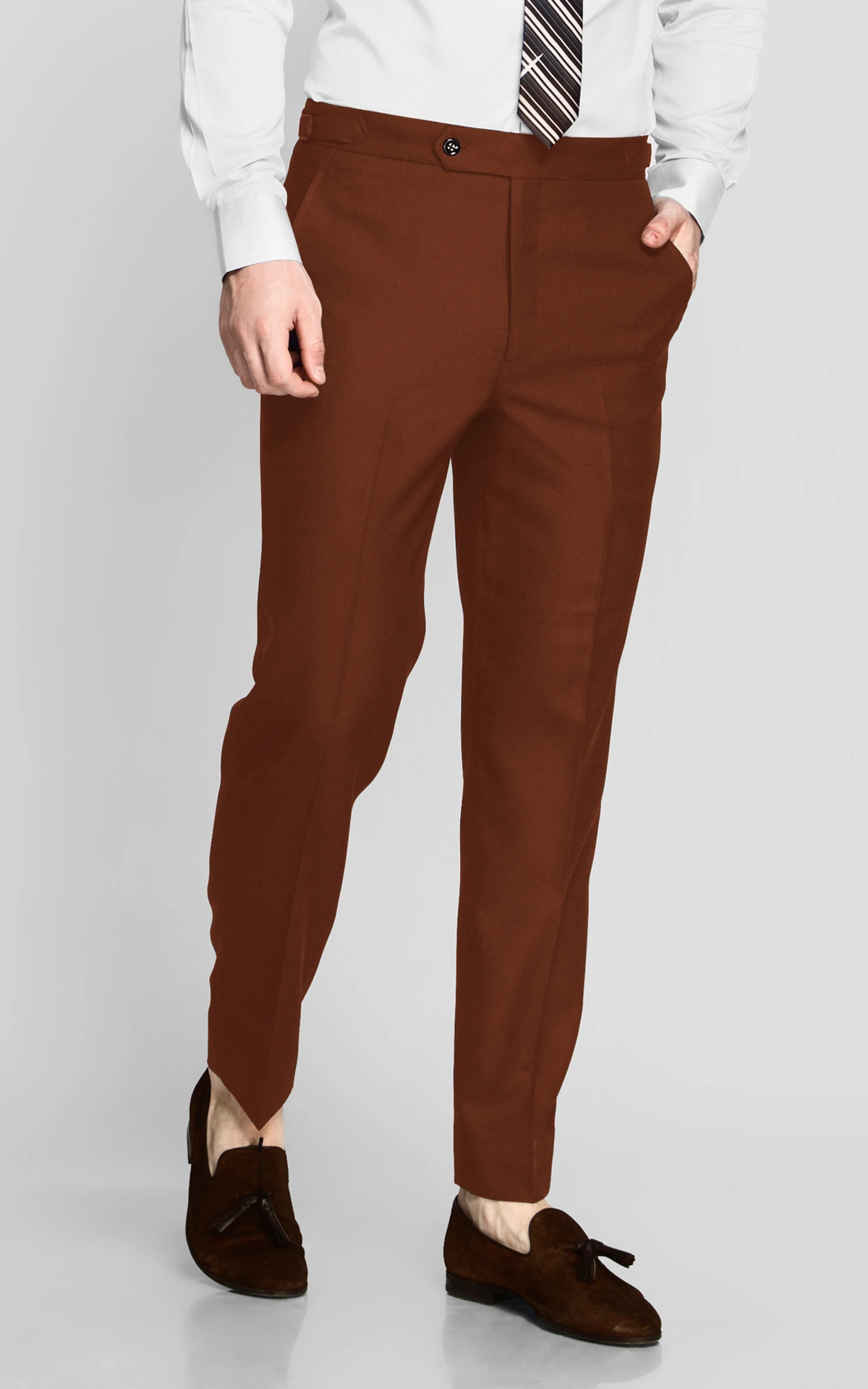 Burnt Rust Wool Pants