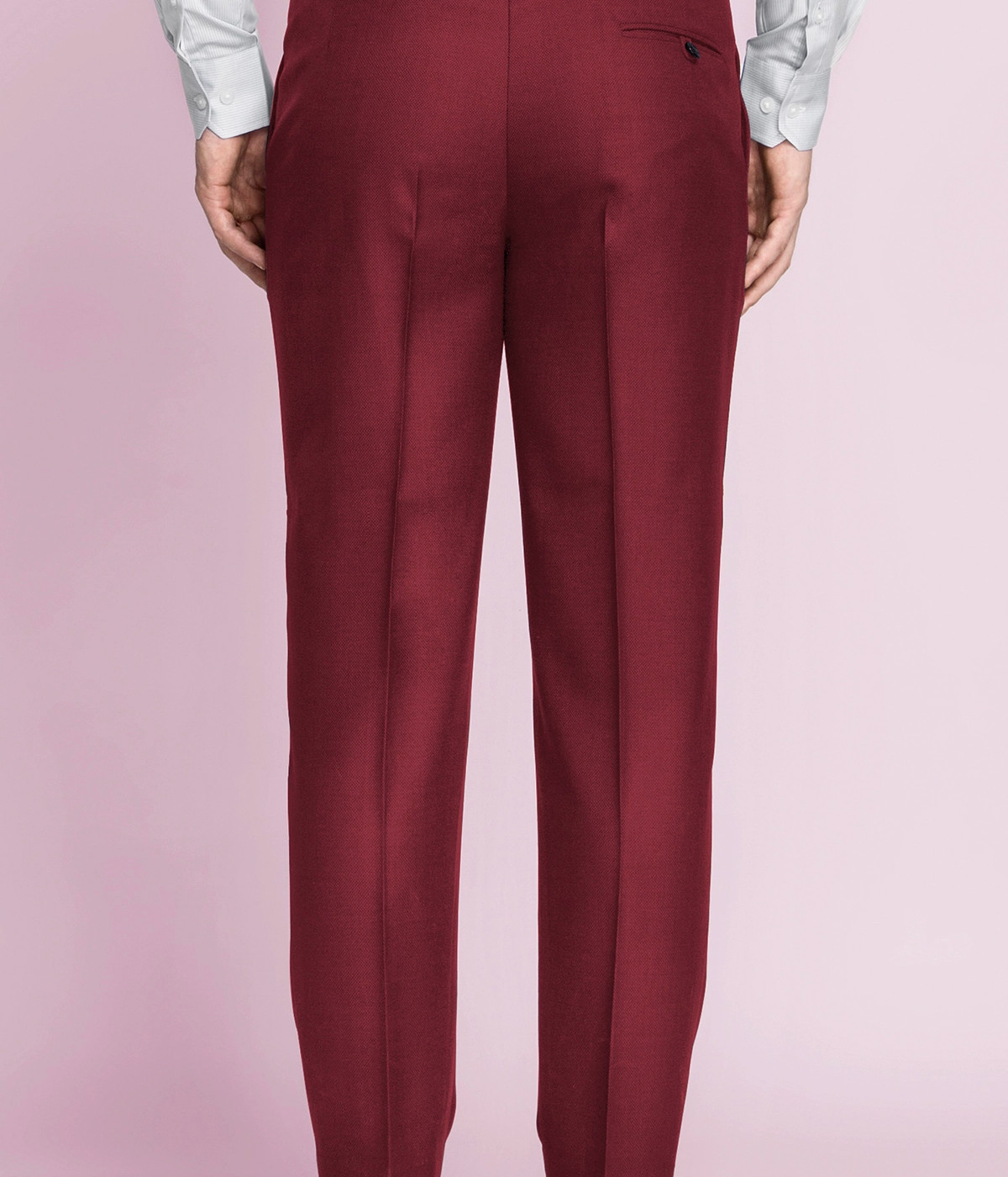 California Cherry Red Wool Pants- view-1