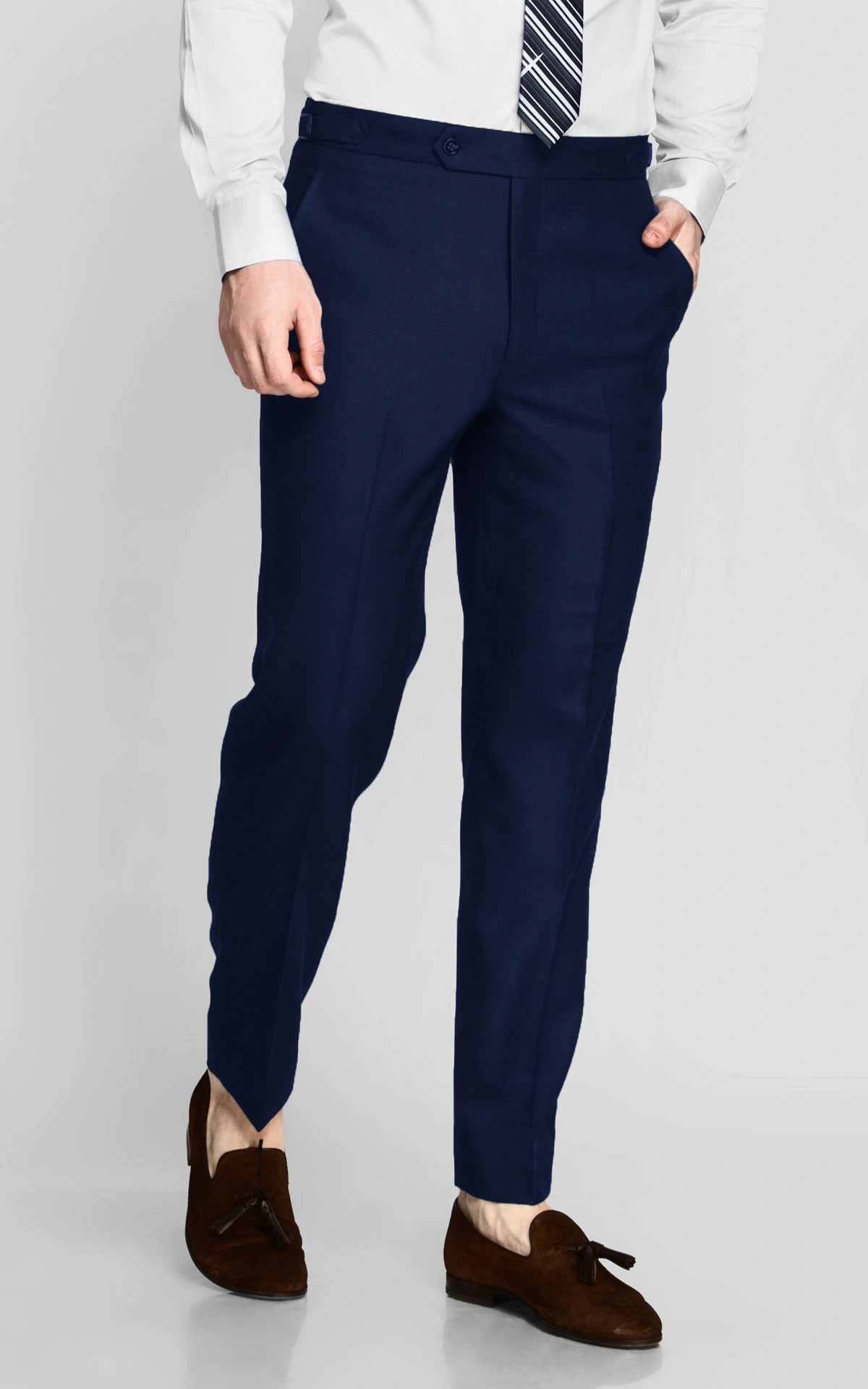 Lincoln Square Blue Birdseye Pants