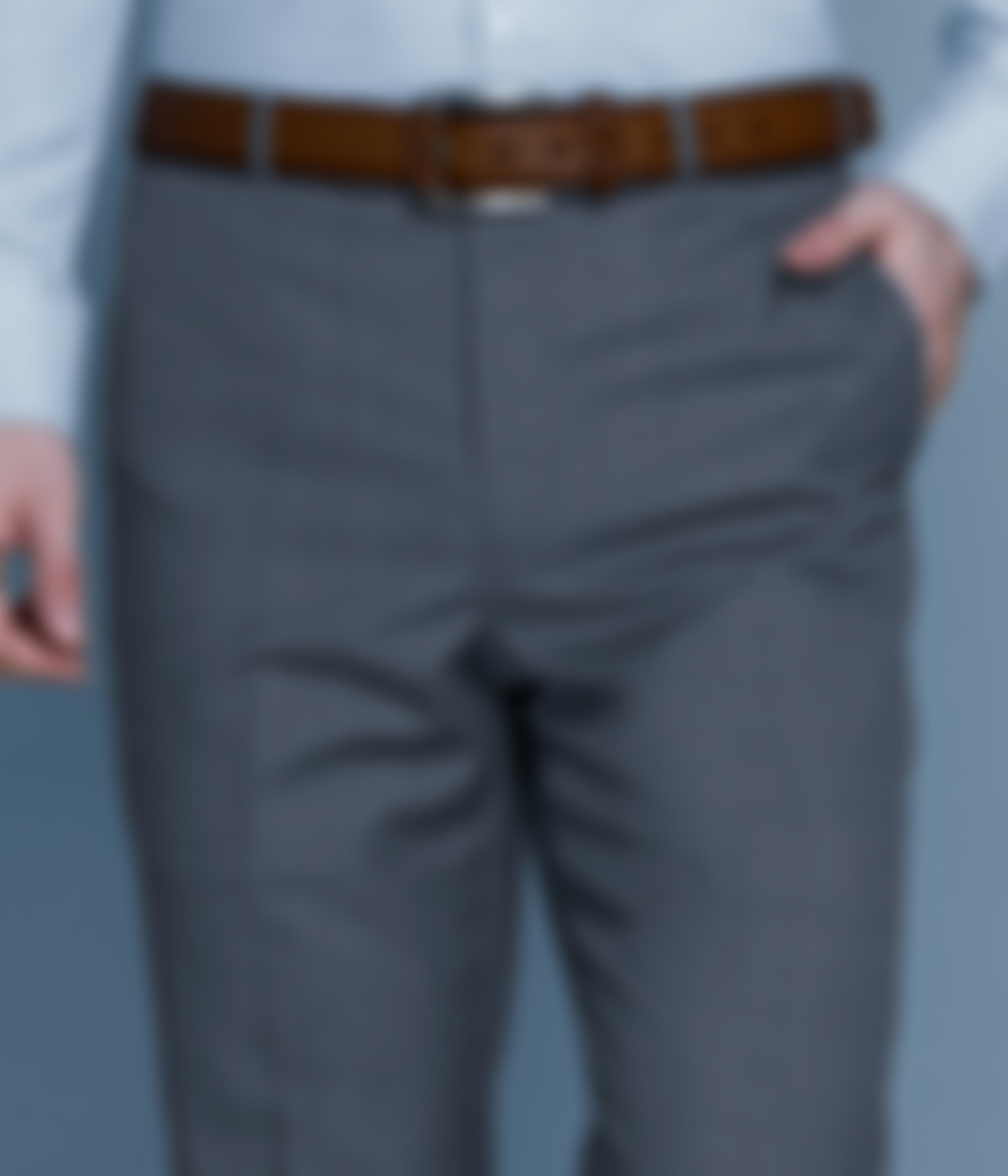 Gray Wool Custom Pants-1