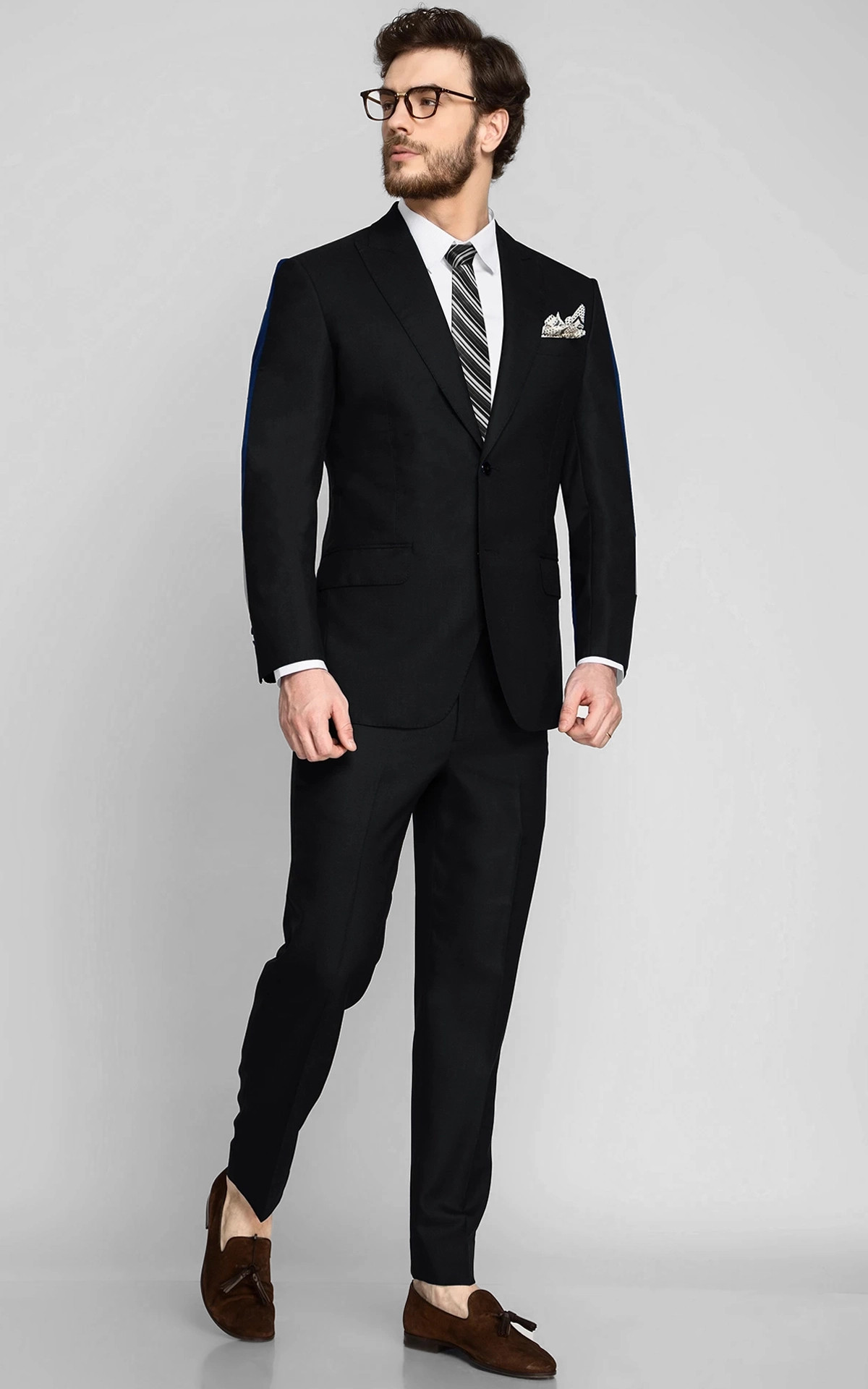 Deep Black Vegan Suit