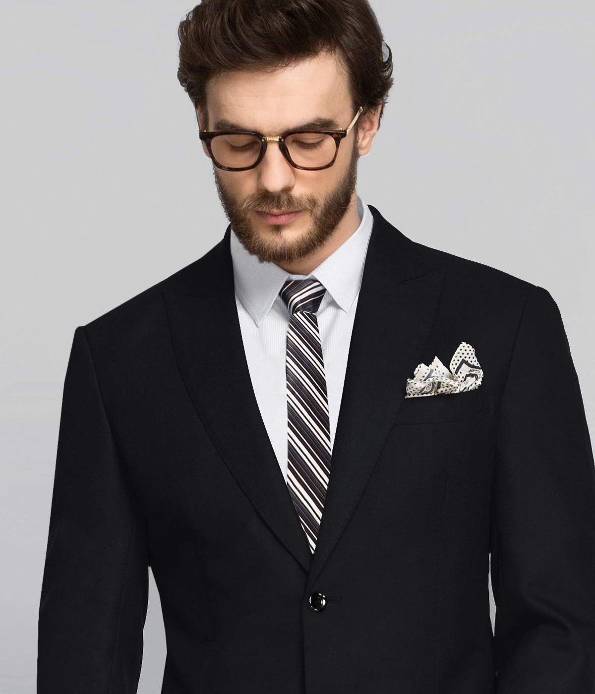 Deep Black Vegan Blazer-1