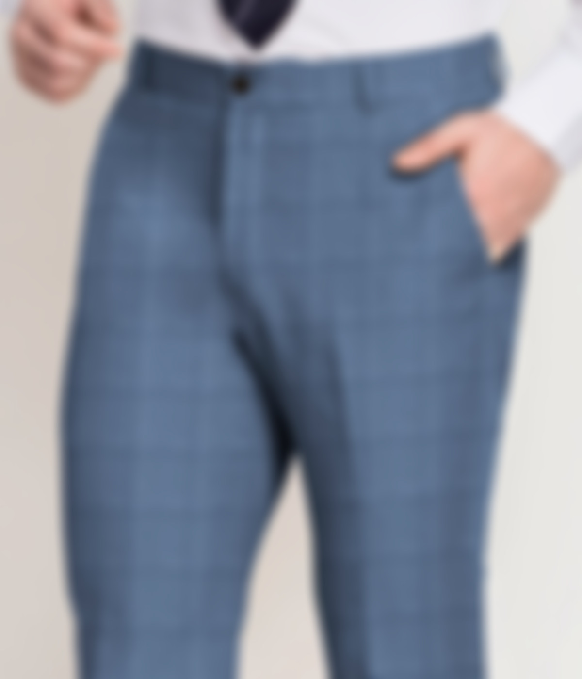 Pittsburgh Blue Windowpane Checks Pants-1