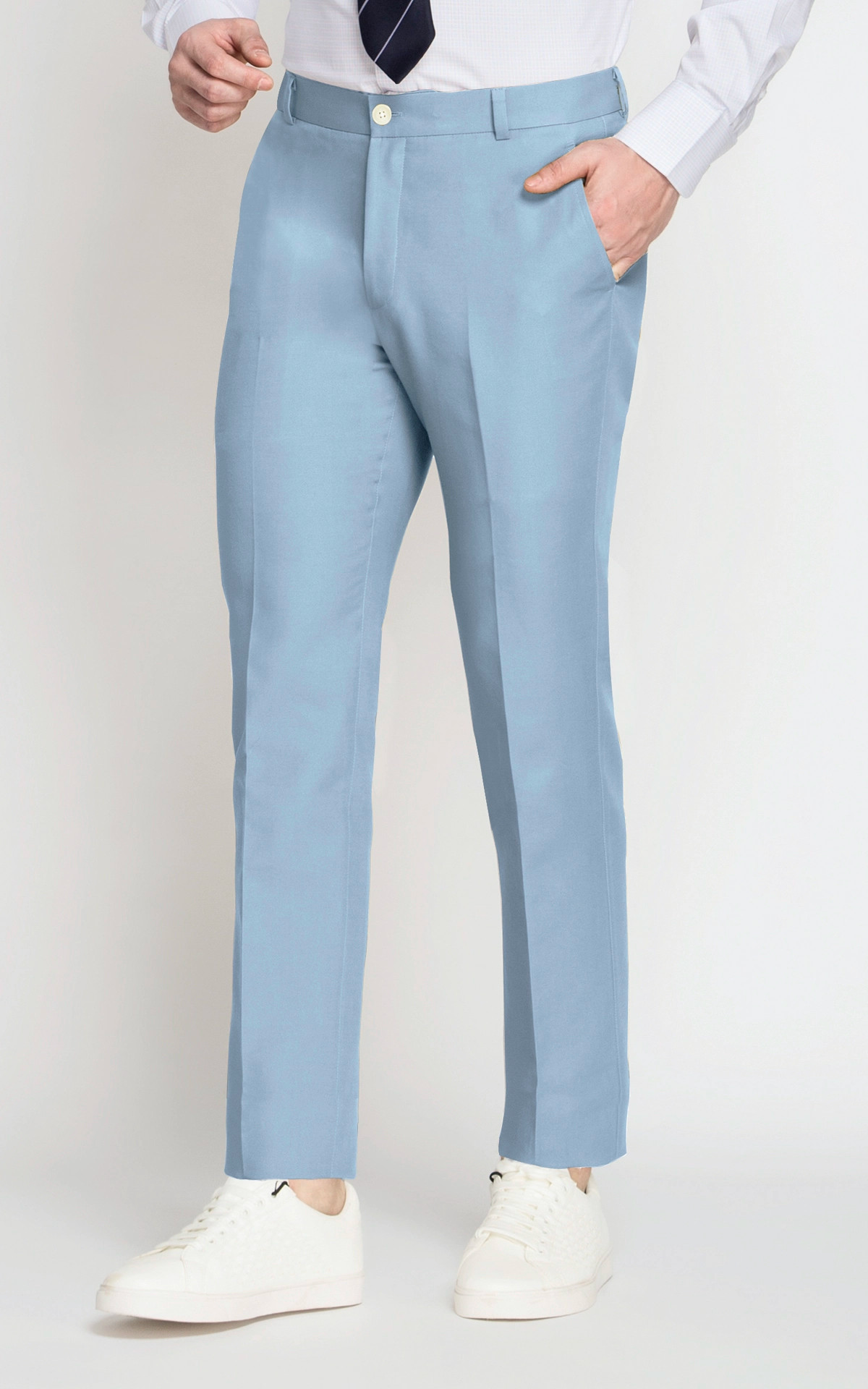 Carmel Light Blue Vegan Pants