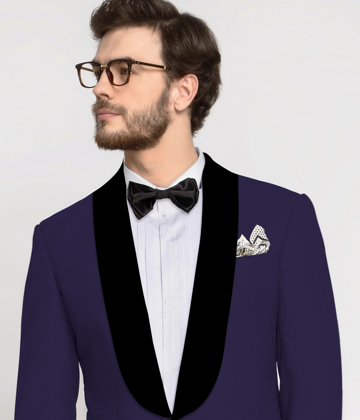Ibiza Purple Wool Tuxedo-1