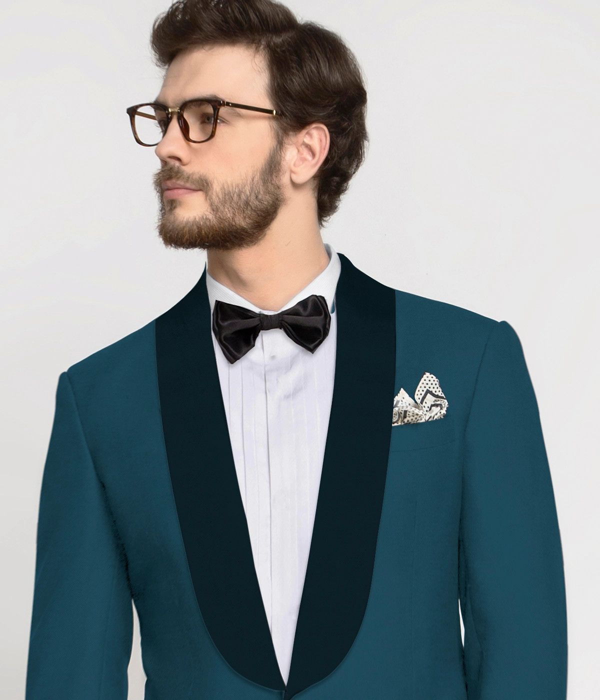 Philadelphia Teal Wool Tuxedo-1
