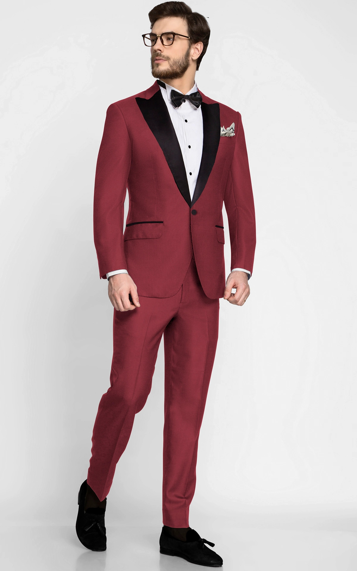 California Cherry Red Wool Tuxedo