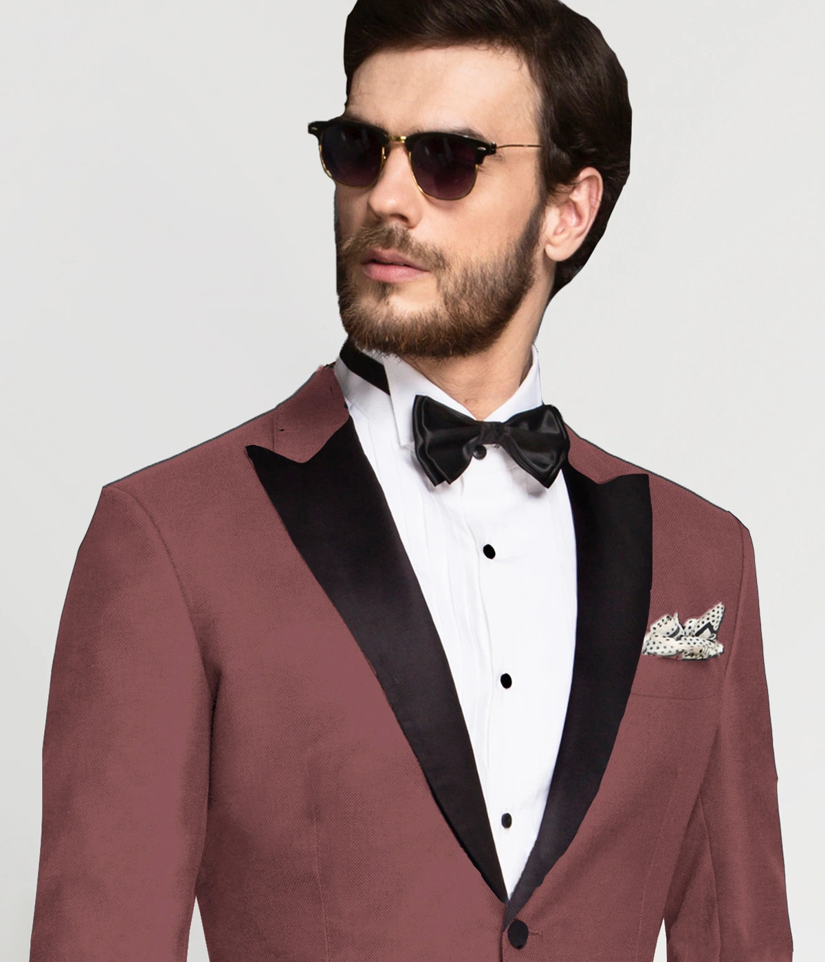 Portland Dusty Rose Wool Tuxedo-1