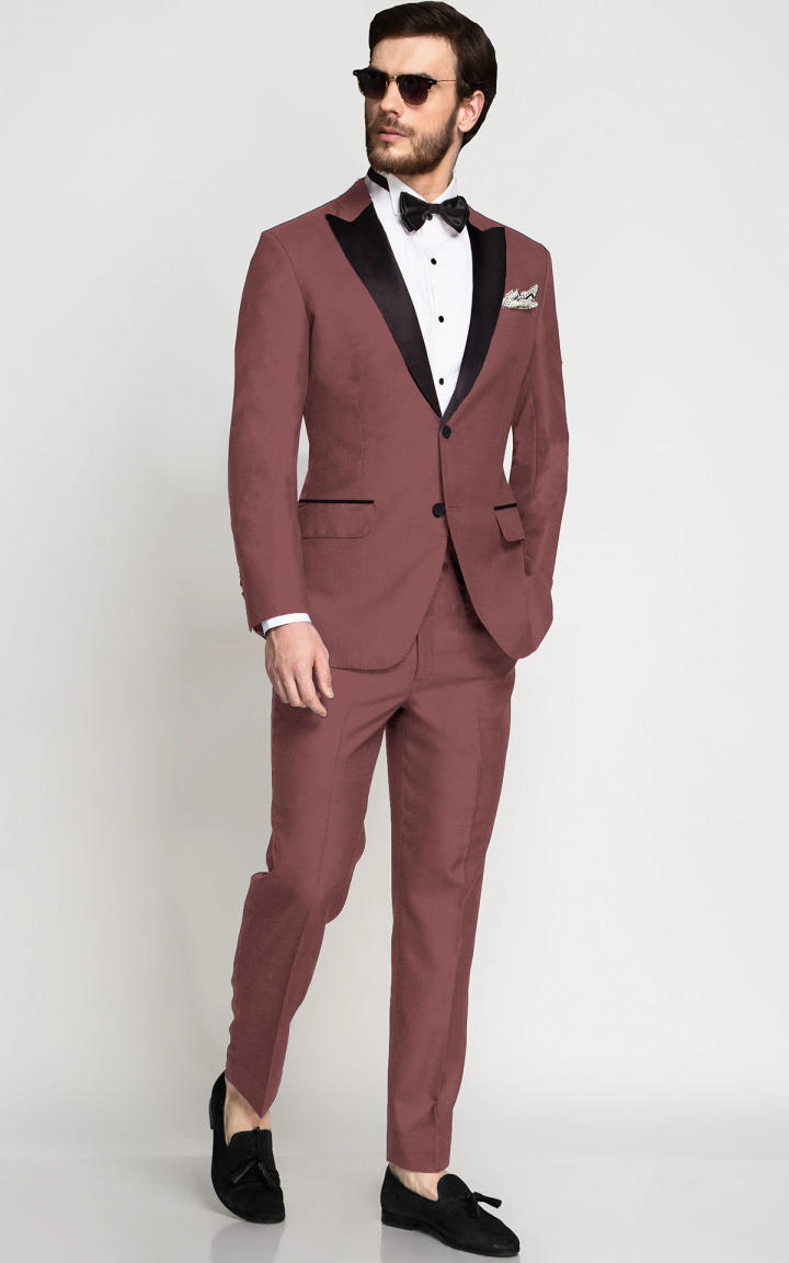 Portland Dusty Rose Wool Tuxedo image