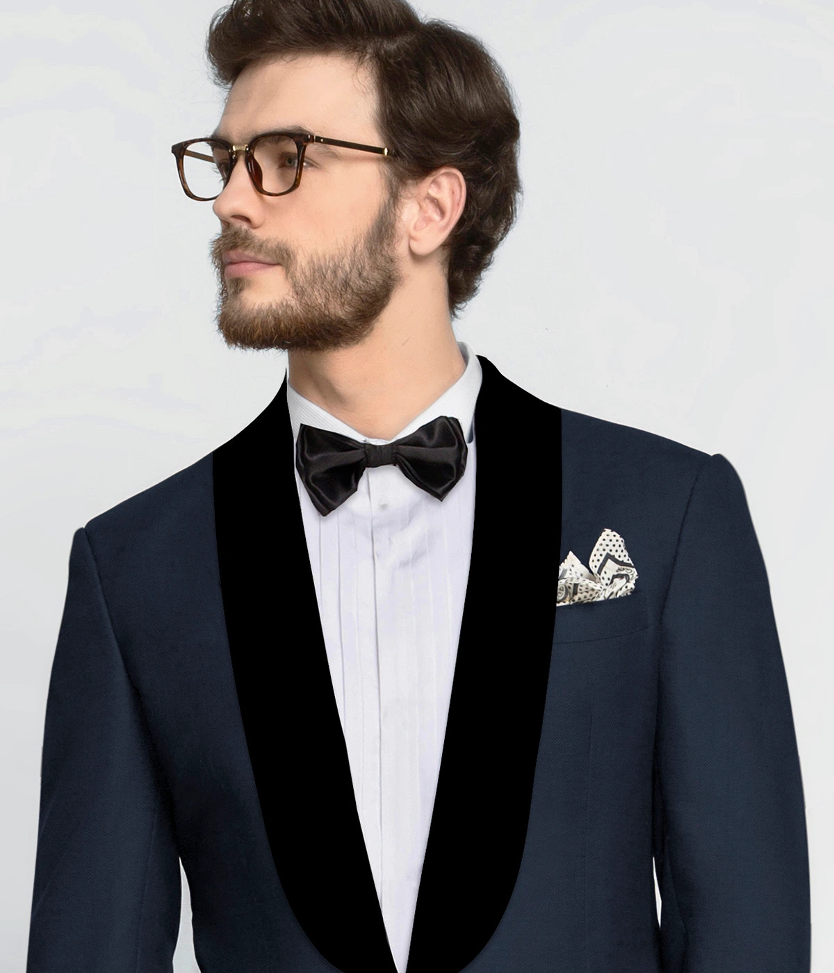 Manhattan Deep Navy Wool Tuxedo-1