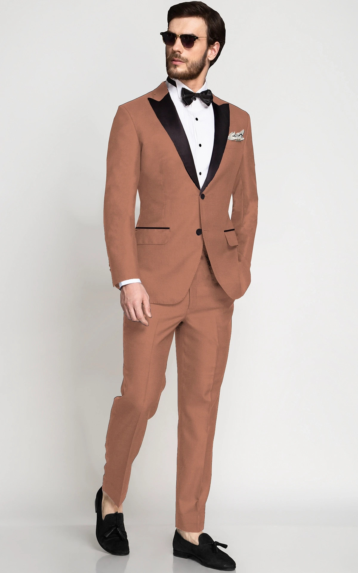 Sedona Pastel Rust Wool Tuxedo
