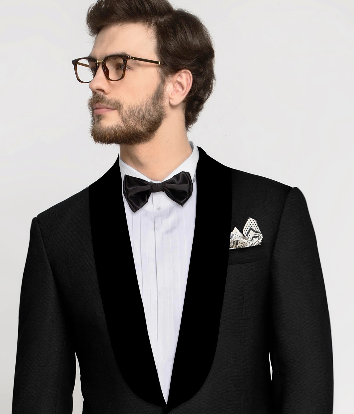 Black Classic Wool Custom Tuxedo-1