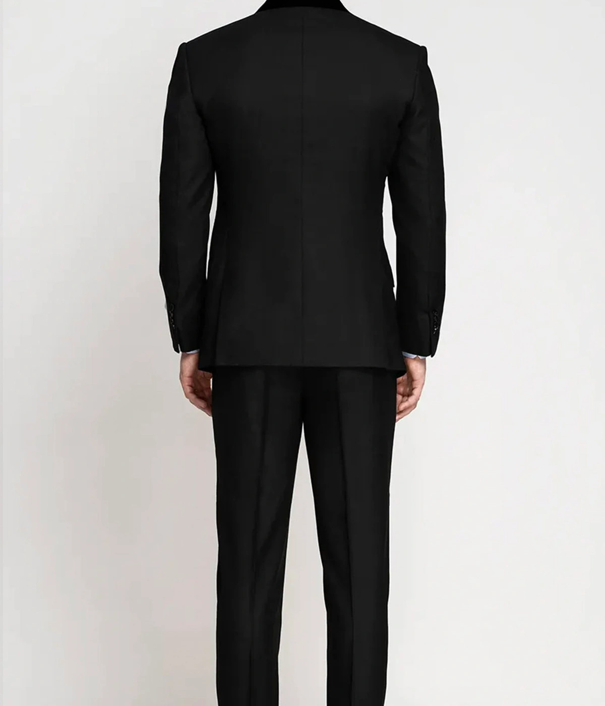Black Classic Wool Custom Tuxedo- view-1
