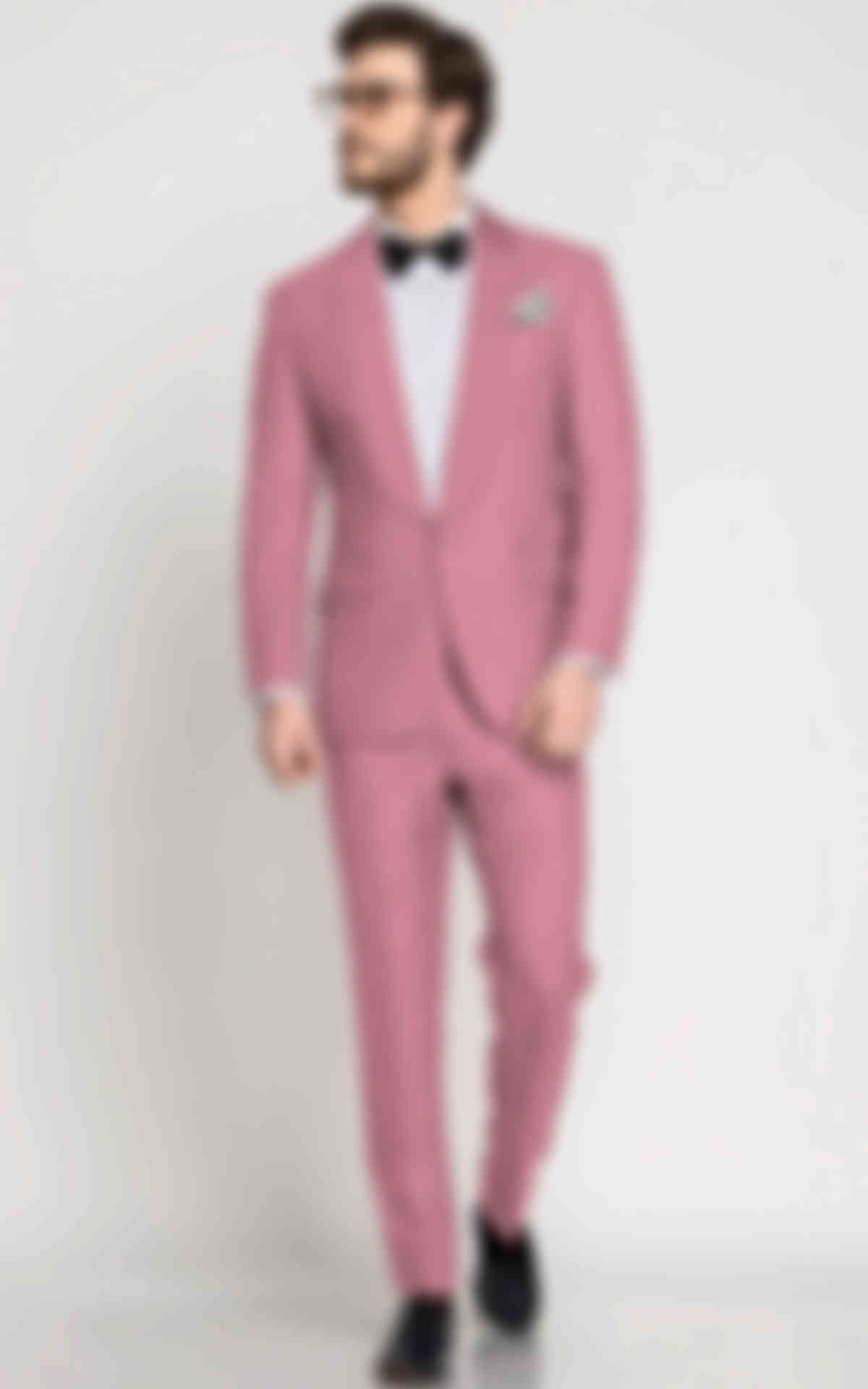 Portofino Pink Wool Tuxedo