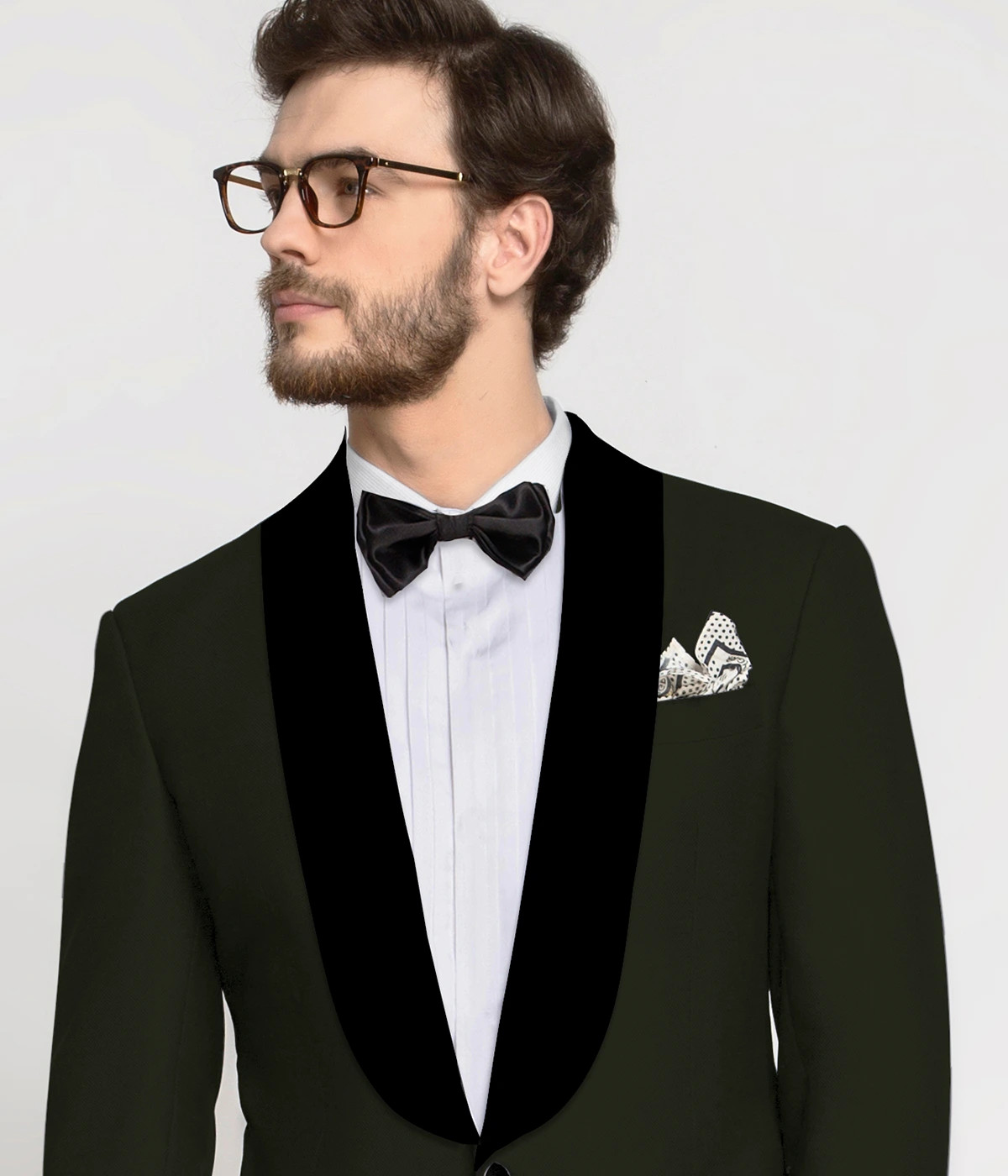 Coffee Brown Wool Tuxedo-1