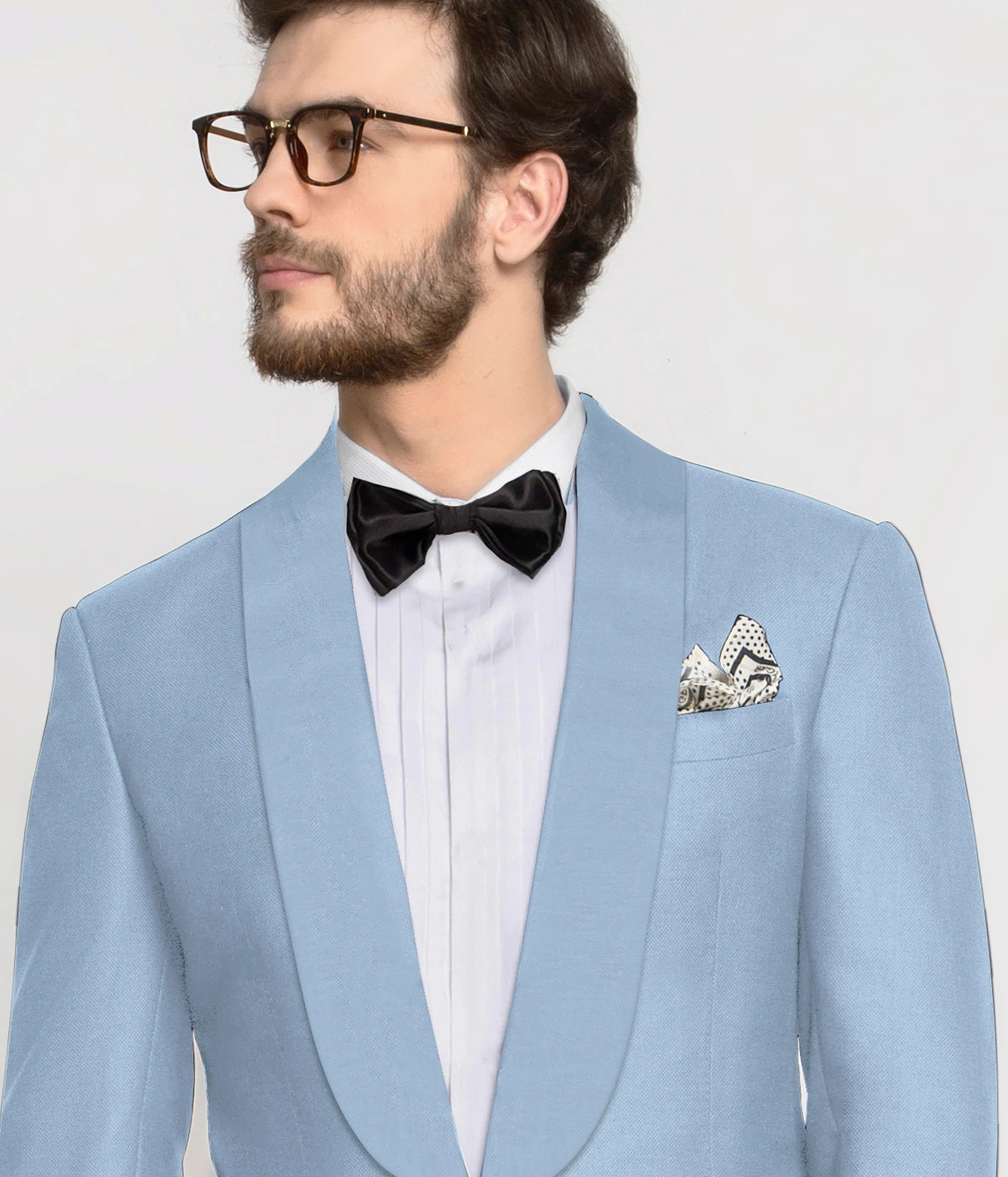 Carmel Light Blue Vegan Tuxedo-1