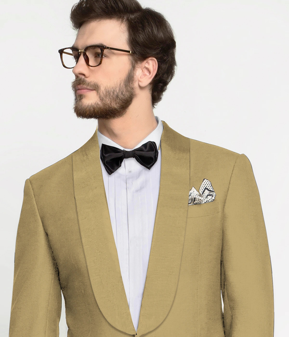 Golden Khaki Wool Tuxedo-1