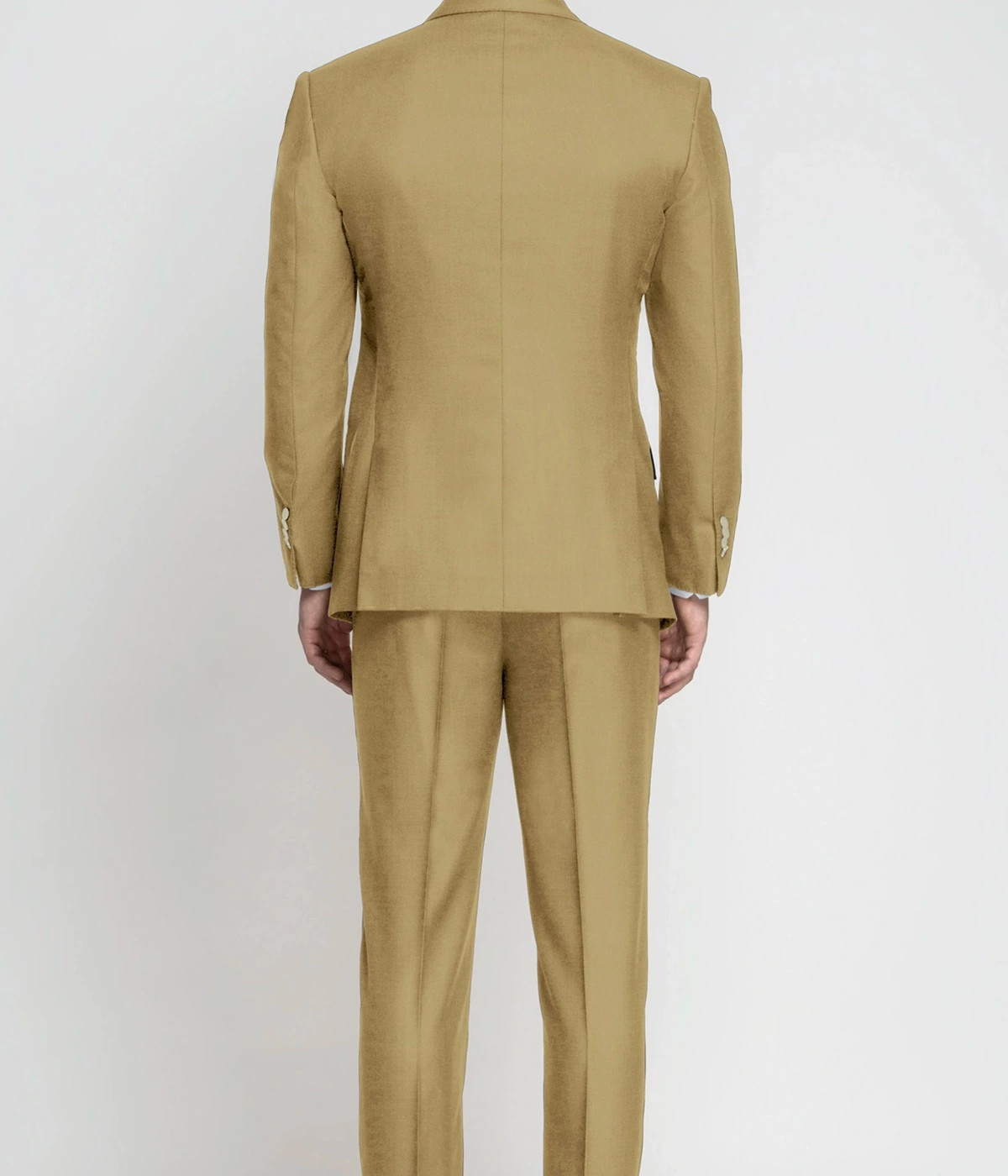 Golden Khaki Wool Tuxedo- view-1