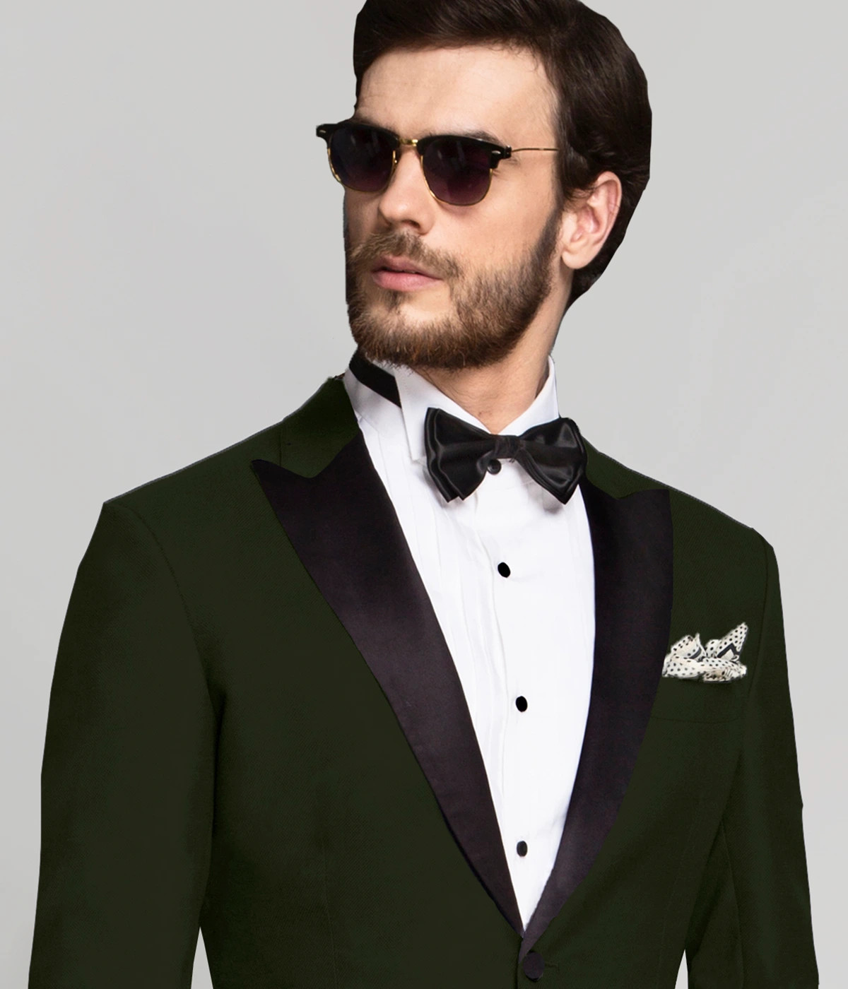 Wyoming Forest Green Wool Tuxedo-1
