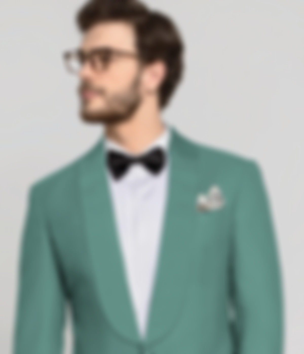 Sage Mint Green Wool Tuxedo-1