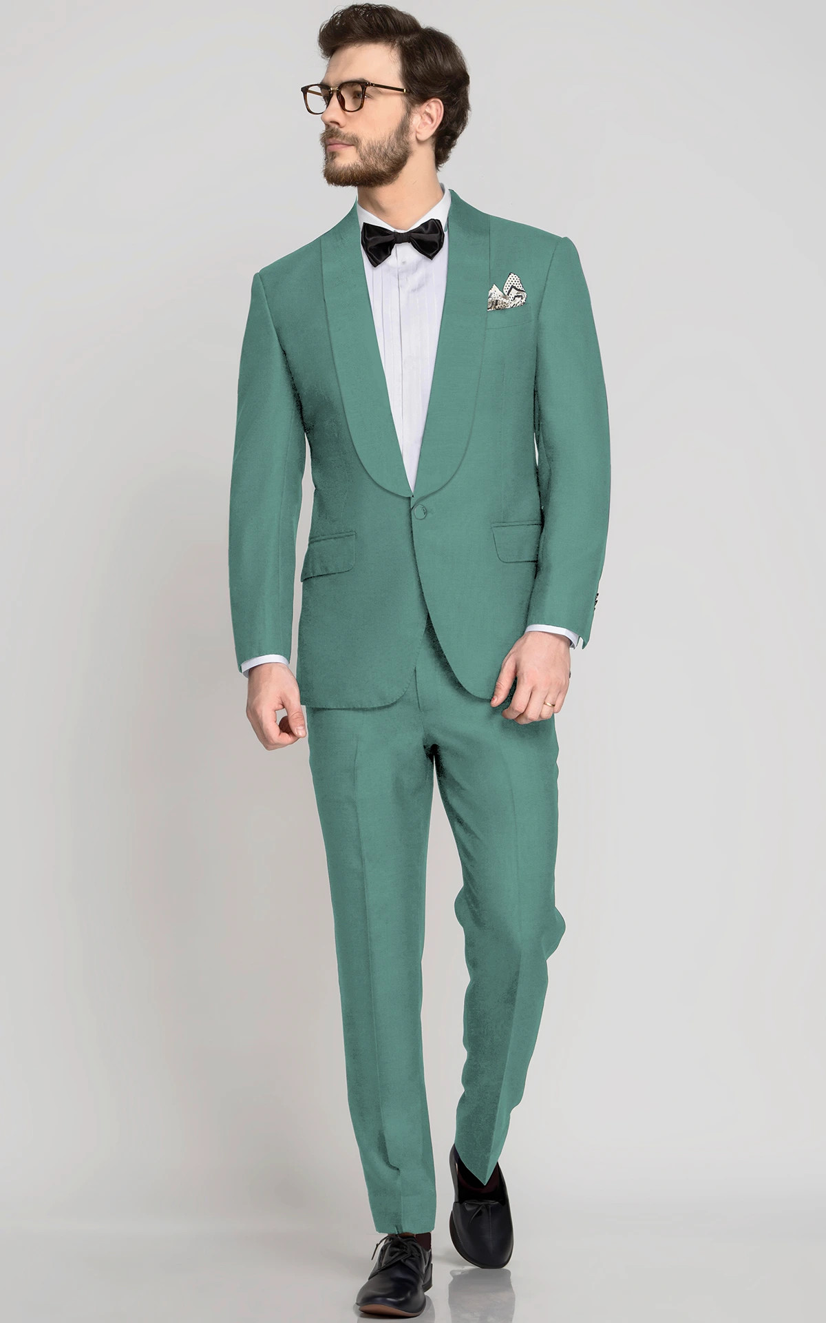 Sage Mint Green Wool Tuxedo