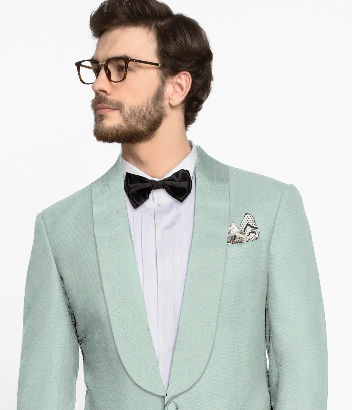 Vermont Pastel Mint Wool Tuxedo-1