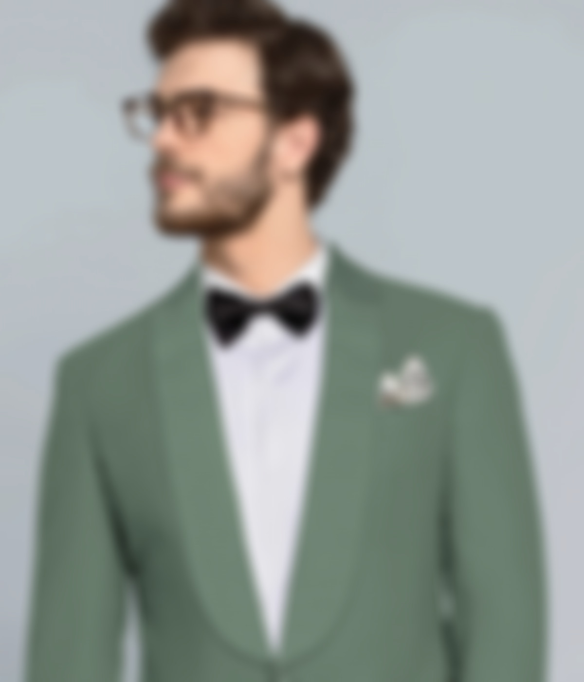 Sage Green Wool Tuxedo-1
