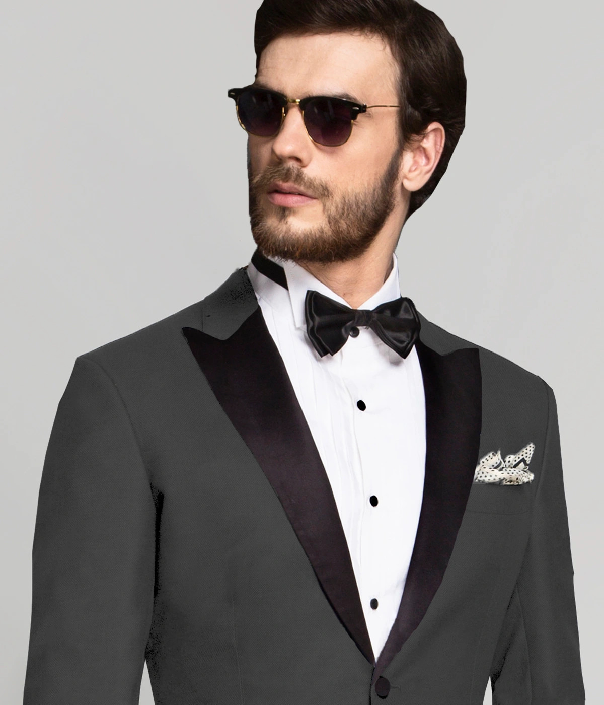 Charcoal Grey Stretch Wool Suit - Hangrr