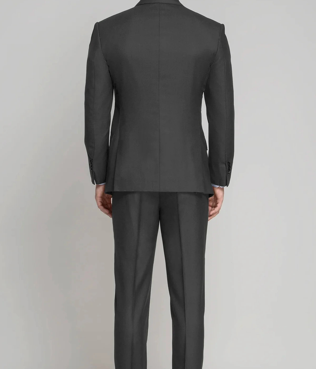 Charcoal Grey Stretch Wool Tuxedo- view-1