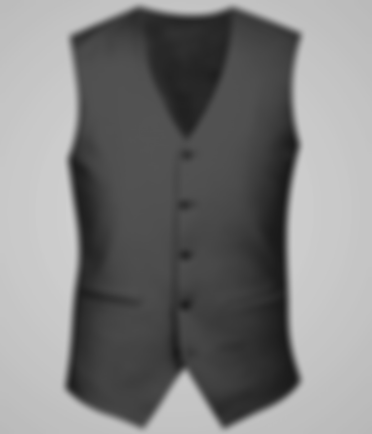 Charcoal Grey Stretch Wool Vest-1