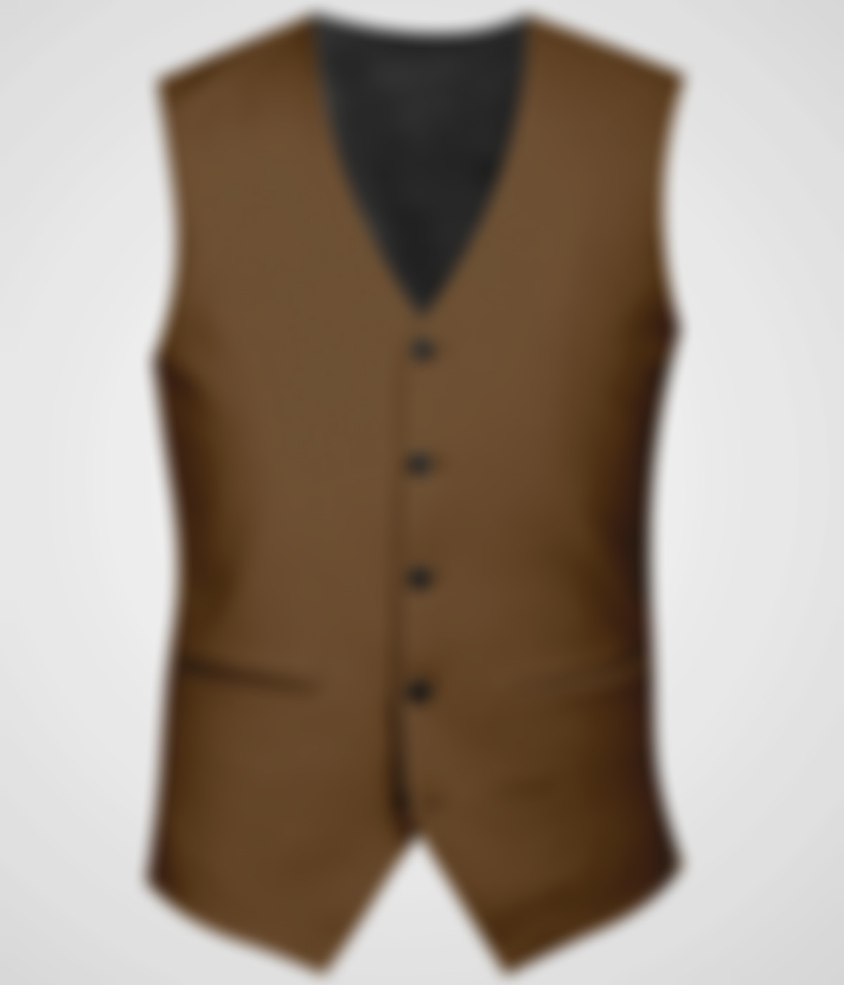 Earthy Country Brown Wool Vest-1