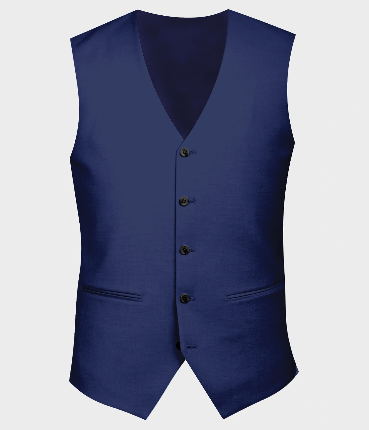 Phoenix Royal Blue Wool Vest-1
