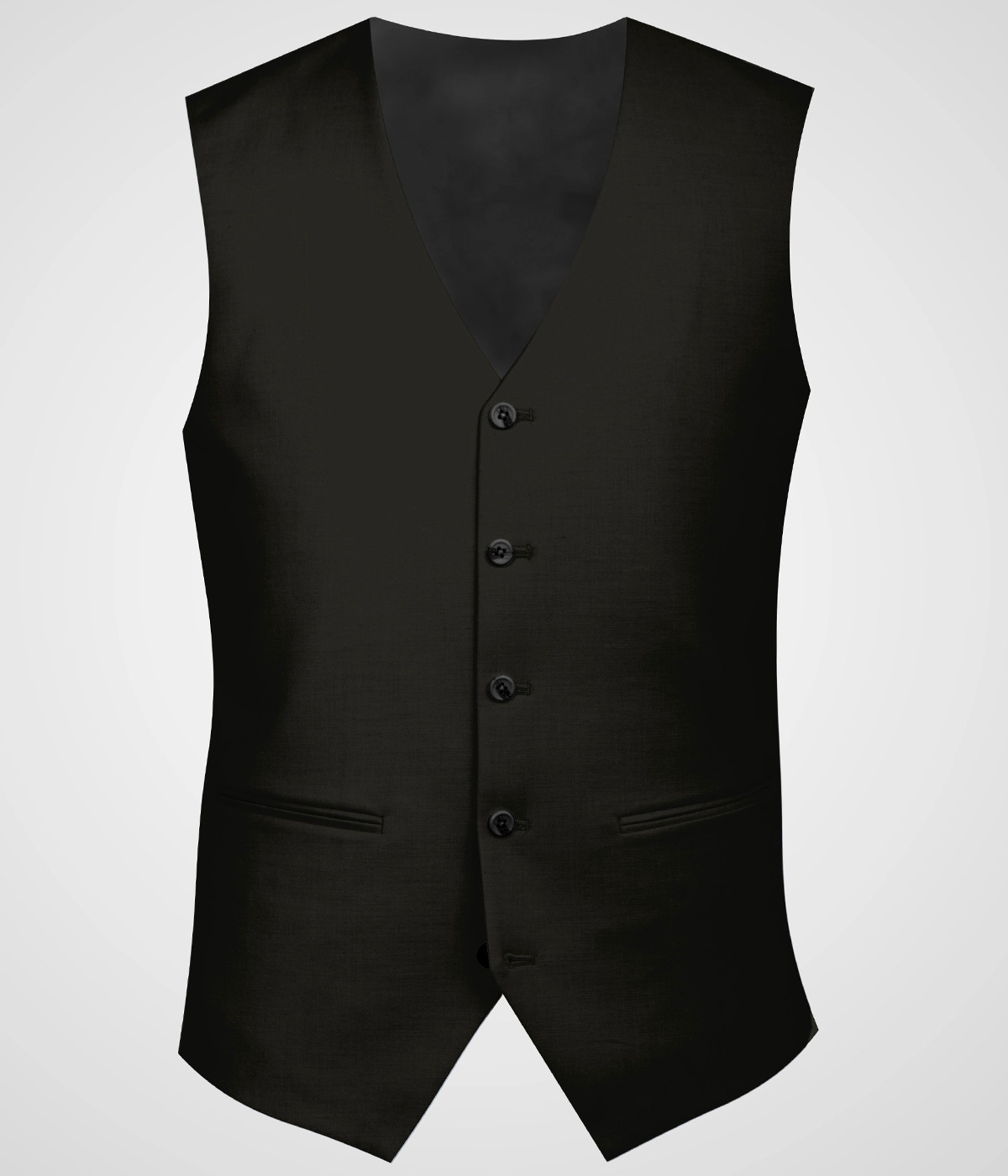 Coffee Brown Wool Vest-1