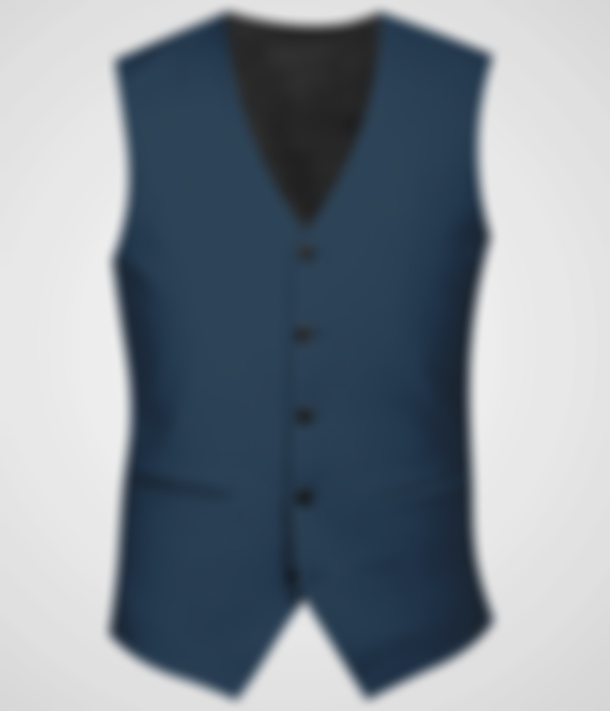 Misty Blue Wool Vest-1