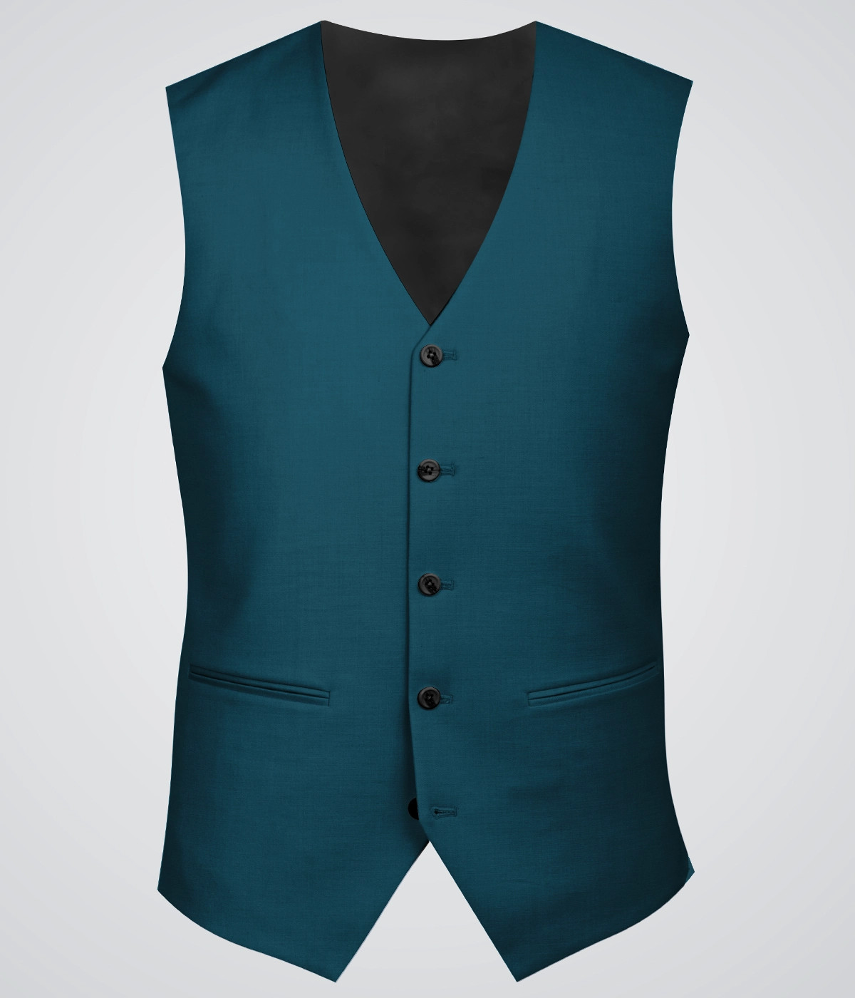 Philadelphia Teal Wool Vest-1