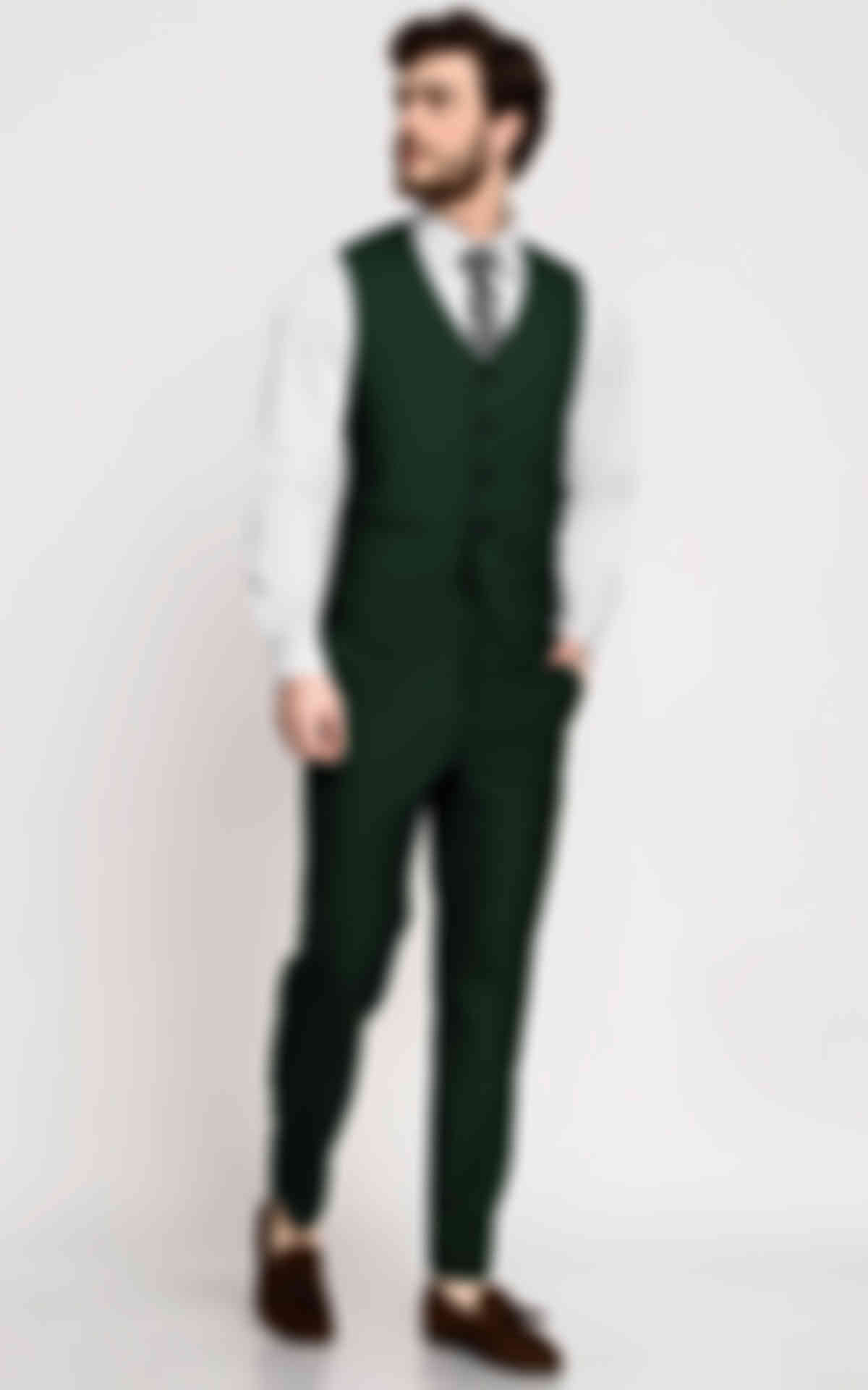 Emerald Green Wool Vest image