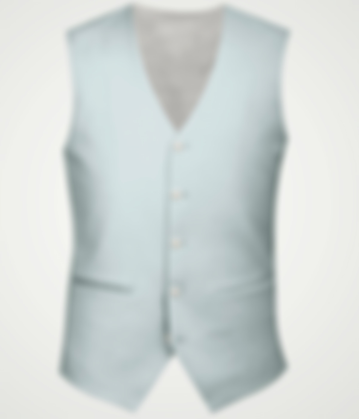 Pastel Sky Blue Wool Vest-1