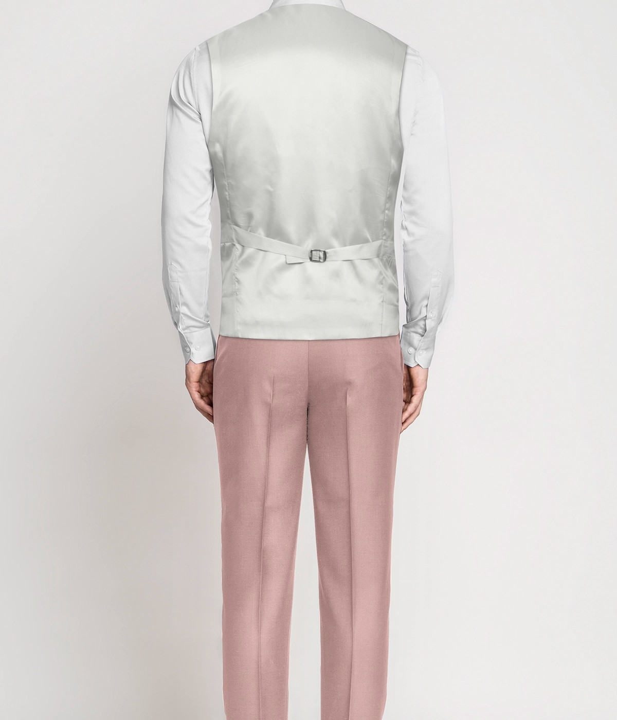 Pastel Rose Pink Wool Vest- view-1
