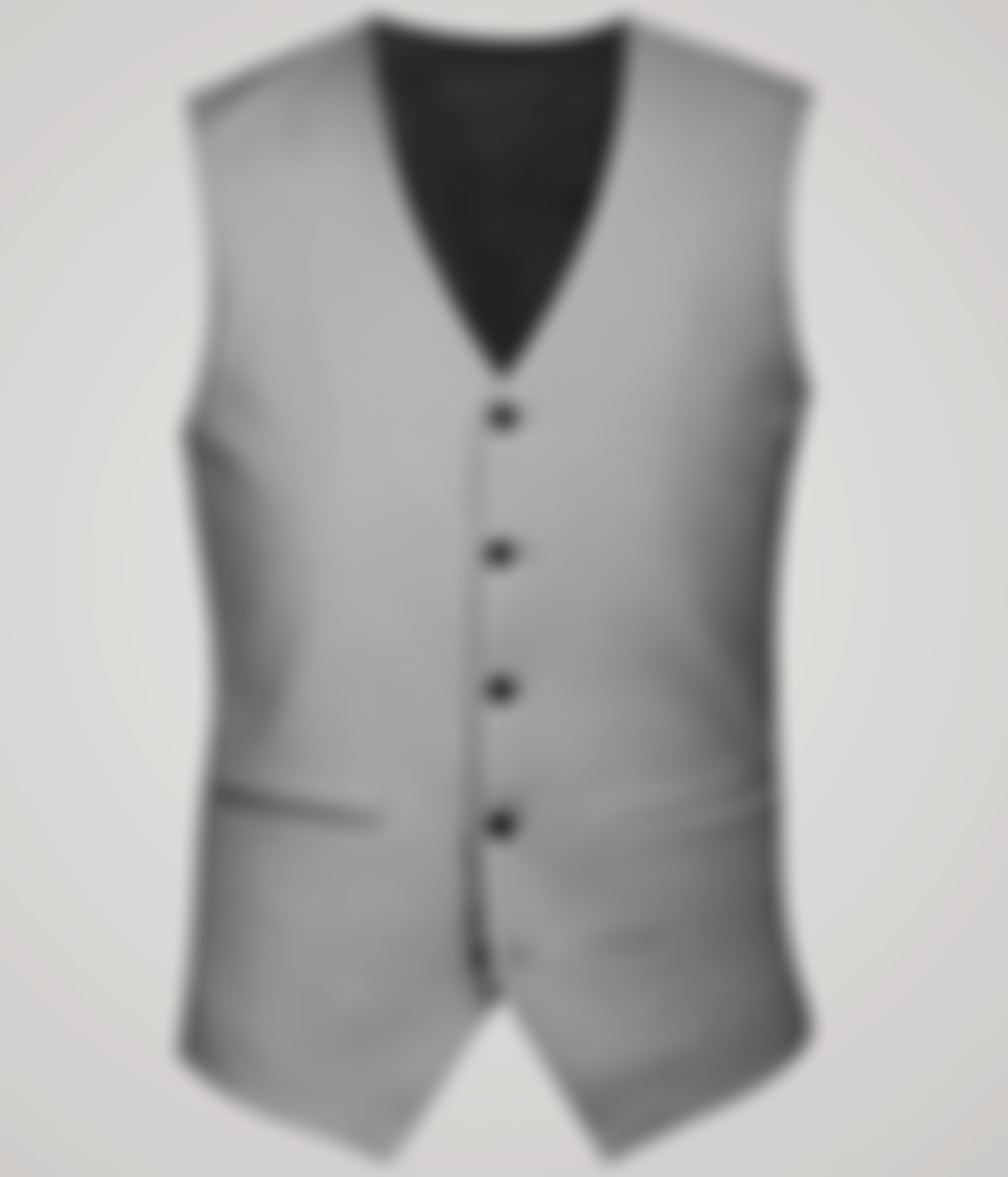 Slate Gray Stretch Wool Vest-1