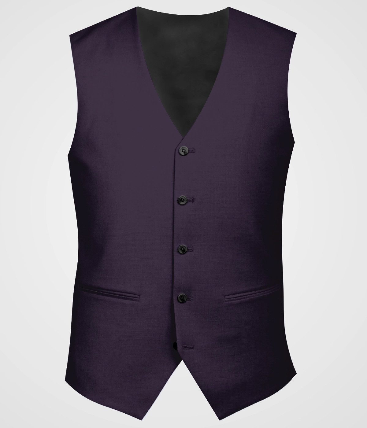 Deep Purple Wool Vest - A.i. Perfect Fits