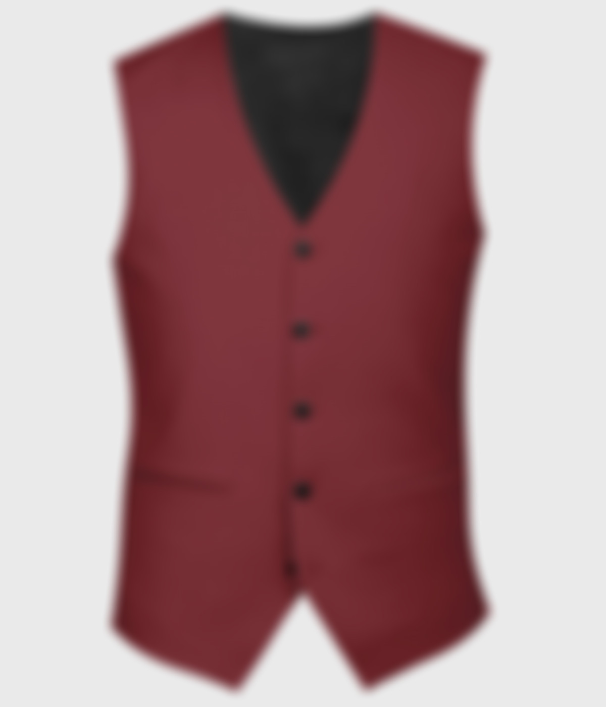 California Cherry Red Wool Vest-1